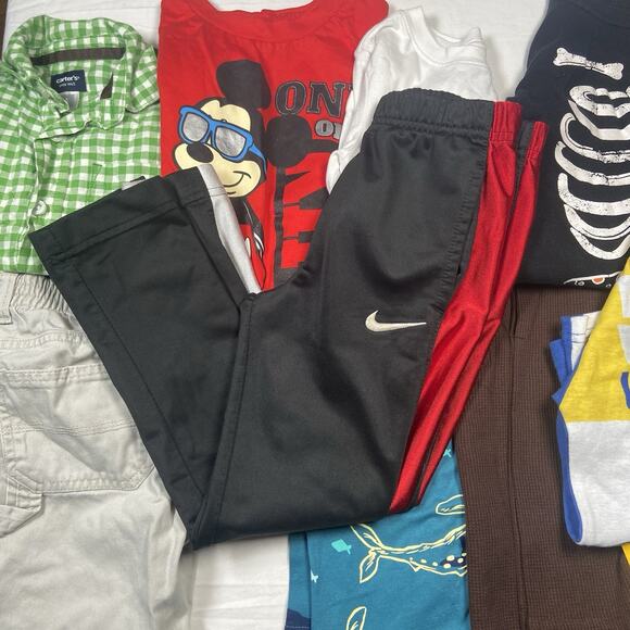 Disney Nike Carters Boy Size 4 Lot of 9 Pieces Pants Tops Pajamas Long Sleeve - Picture 2 of 5